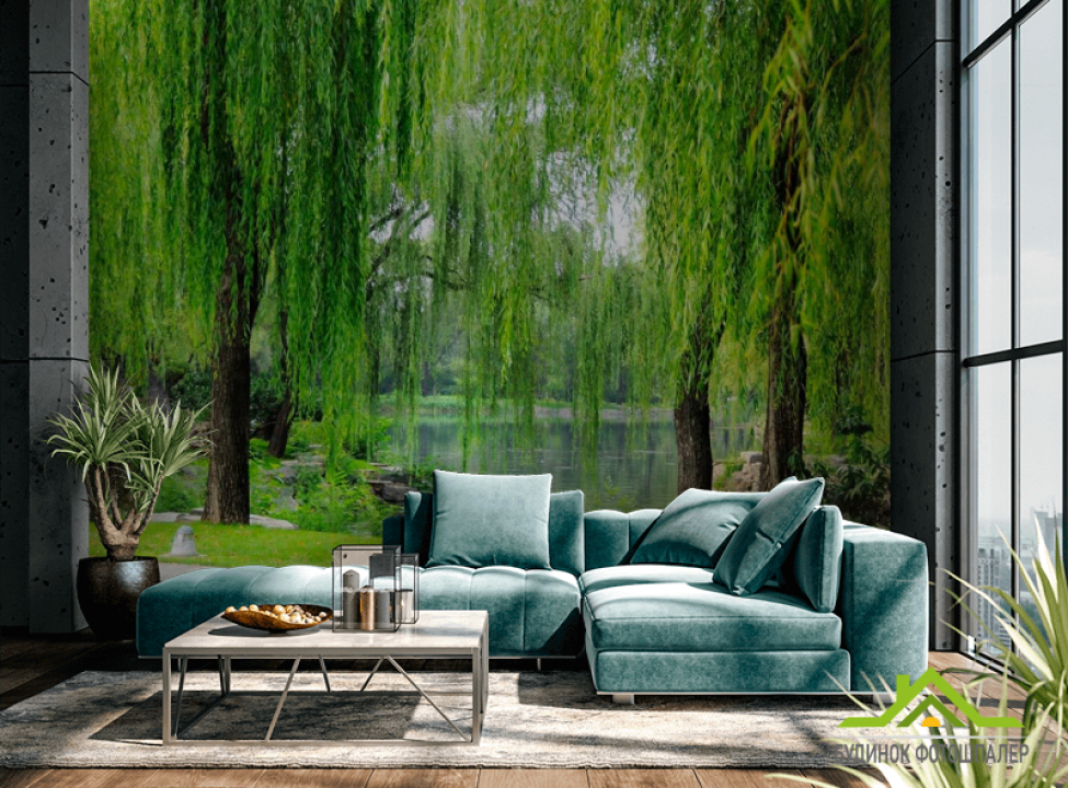 выбрать Фотообои Парк, вербы Каталог фотообоев на стену