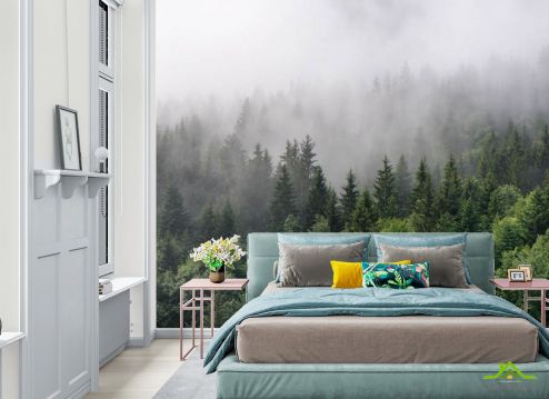 выбрать Фотообои Туманный лес Фотообои в спальню на стену
