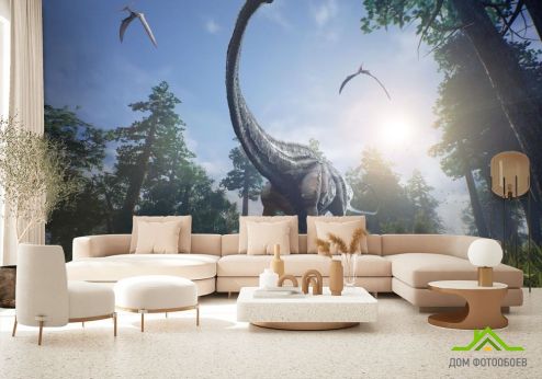 выбрать Фотообои динозавр Фотообои Фотообои Природа: горизонталная, горизонтальная ориентация на стену