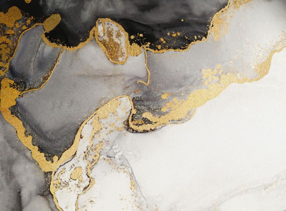 выбрать Фотошпалери чб флюїд з золотом Каталог фотошпалер на стіну