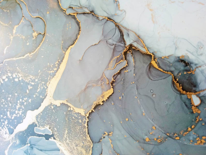 Фотообои fluid art золотой