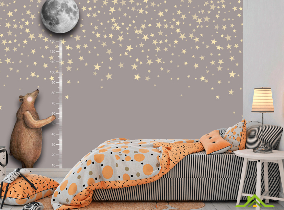 выбрать Фотошпалери Ведмідь ростометр Фотошпалери Little kids на стіну