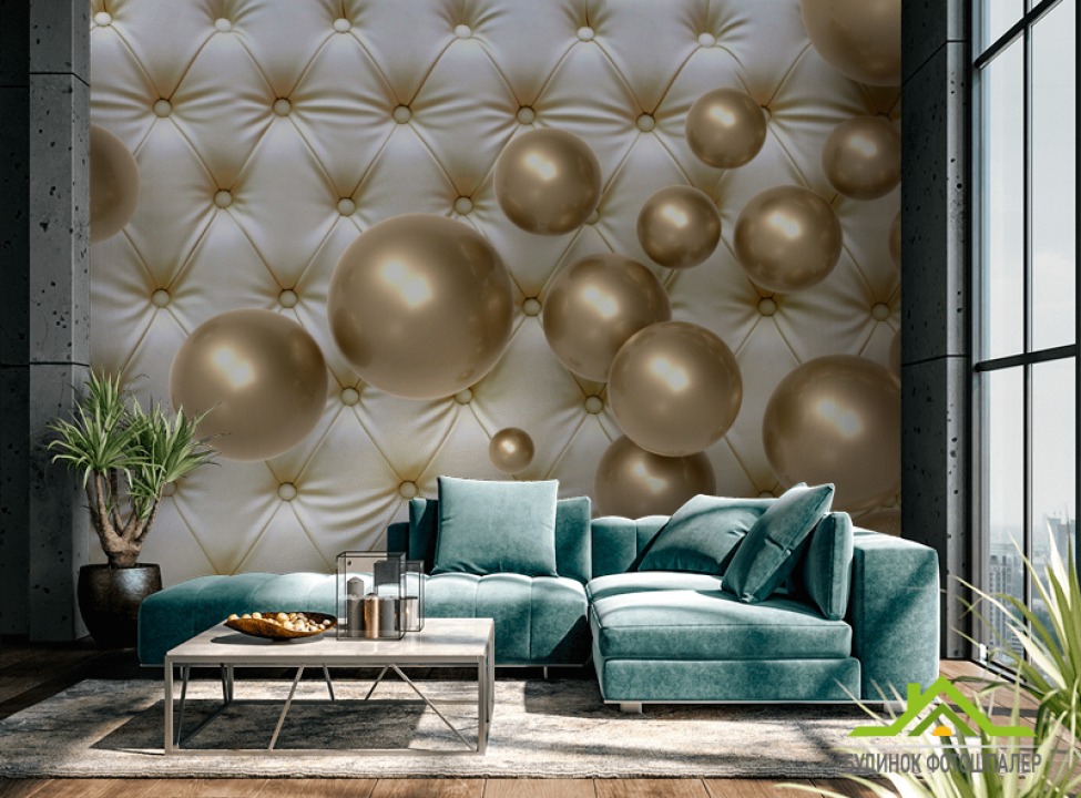 выбрать Фотошпалери Золоті кульки Каталог фотошпалер на стіну