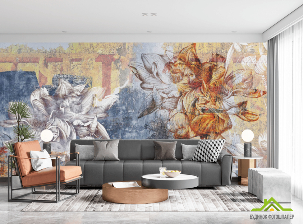 выбрать Фотообои Дизайнерские цветы Каталог фотообоев на стену