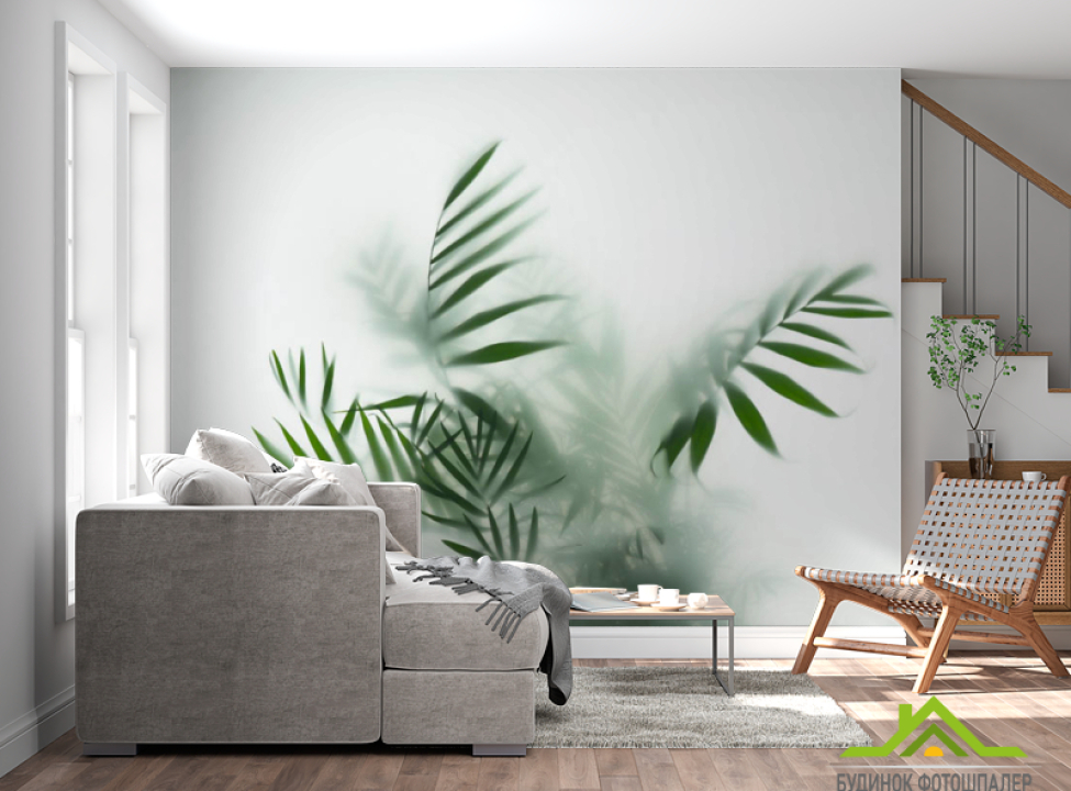 выбрать Фотошпалери листя за матовим склом Каталог фотошпалер на стіну