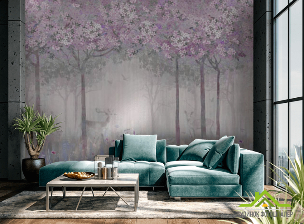 выбрать Фотошпалери Олені в казковому лісі Каталог фотошпалер на стіну