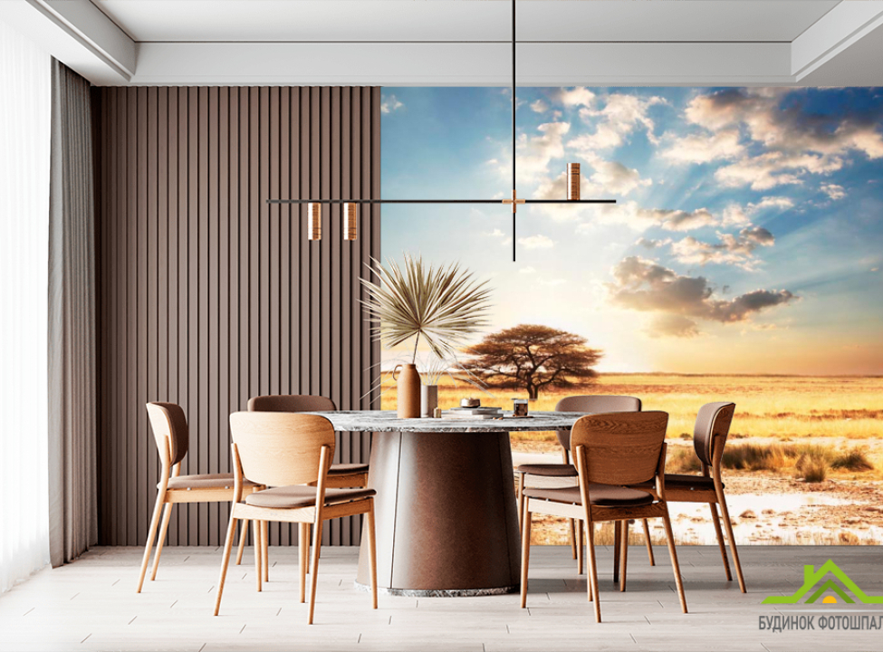 выбрать Фотообои Зебры в пустыне Каталог фотообоев на стену